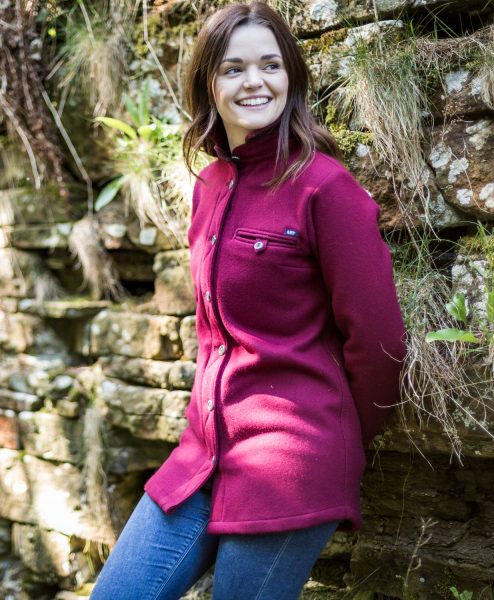 McNair women's merino Fell Shirt in Heather