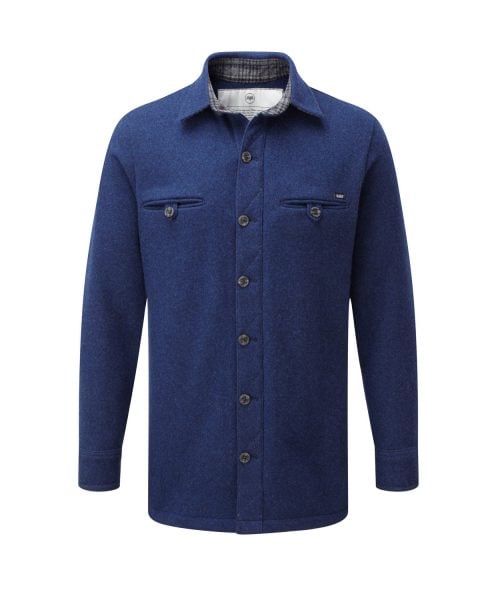 McNair men's merino fell shirt in blue