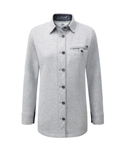 McNair women's merino fell shirt in silver