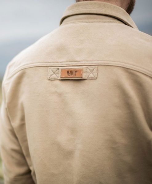 McNair Men's PlasmaDry Moleskin shirt in light khaki