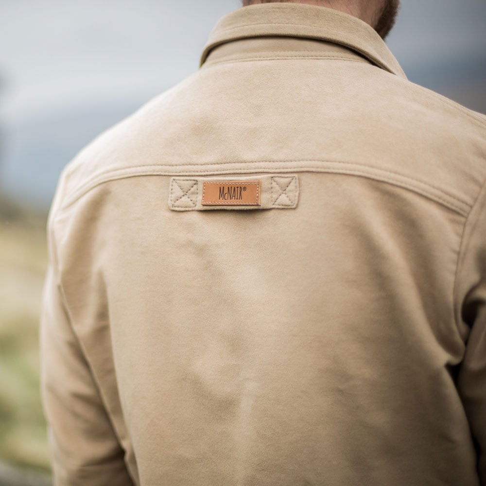 McNair Men's PlasmaDry Moleskin shirt in light khaki