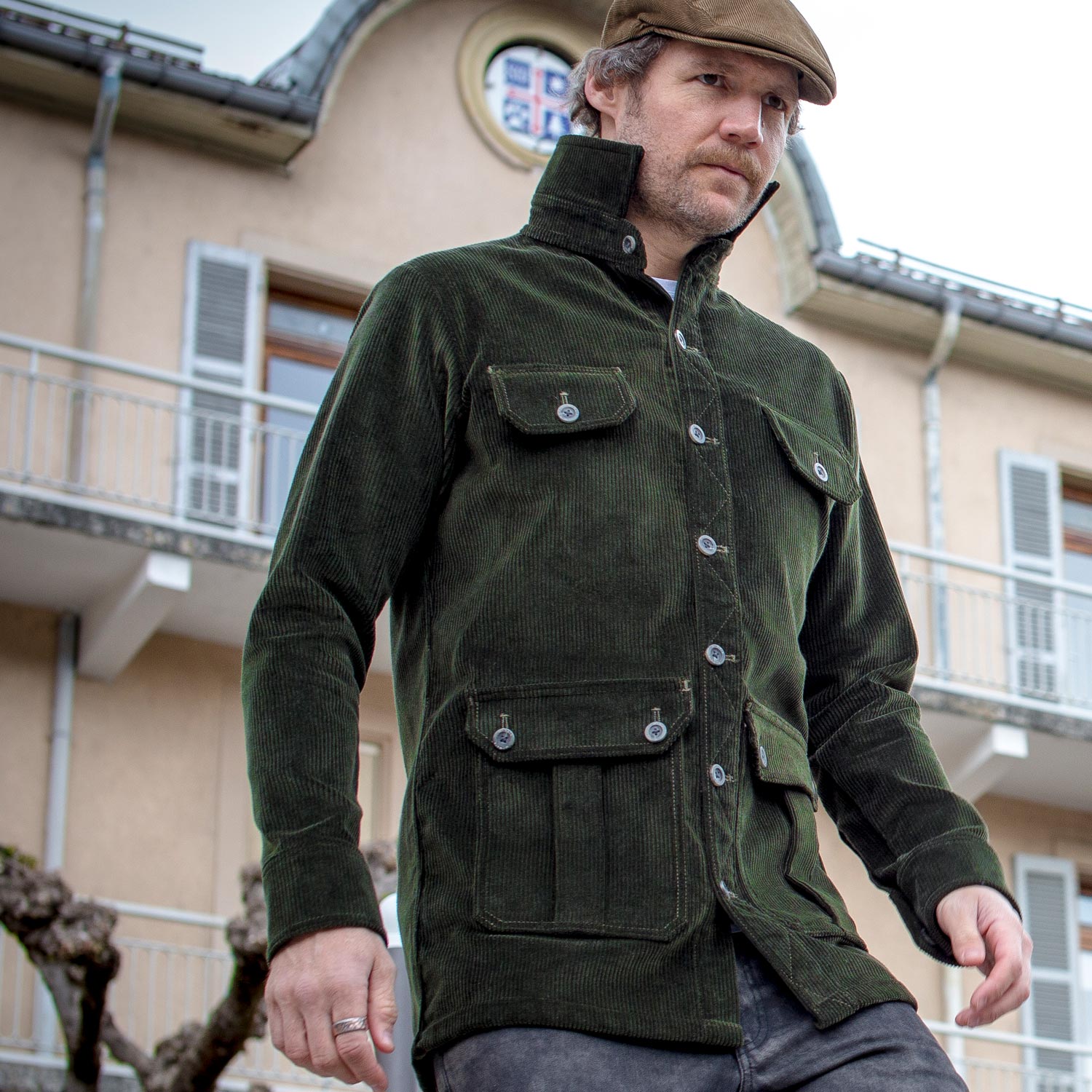 McNair Men's Moorland PlasmaDry shirt in forest green