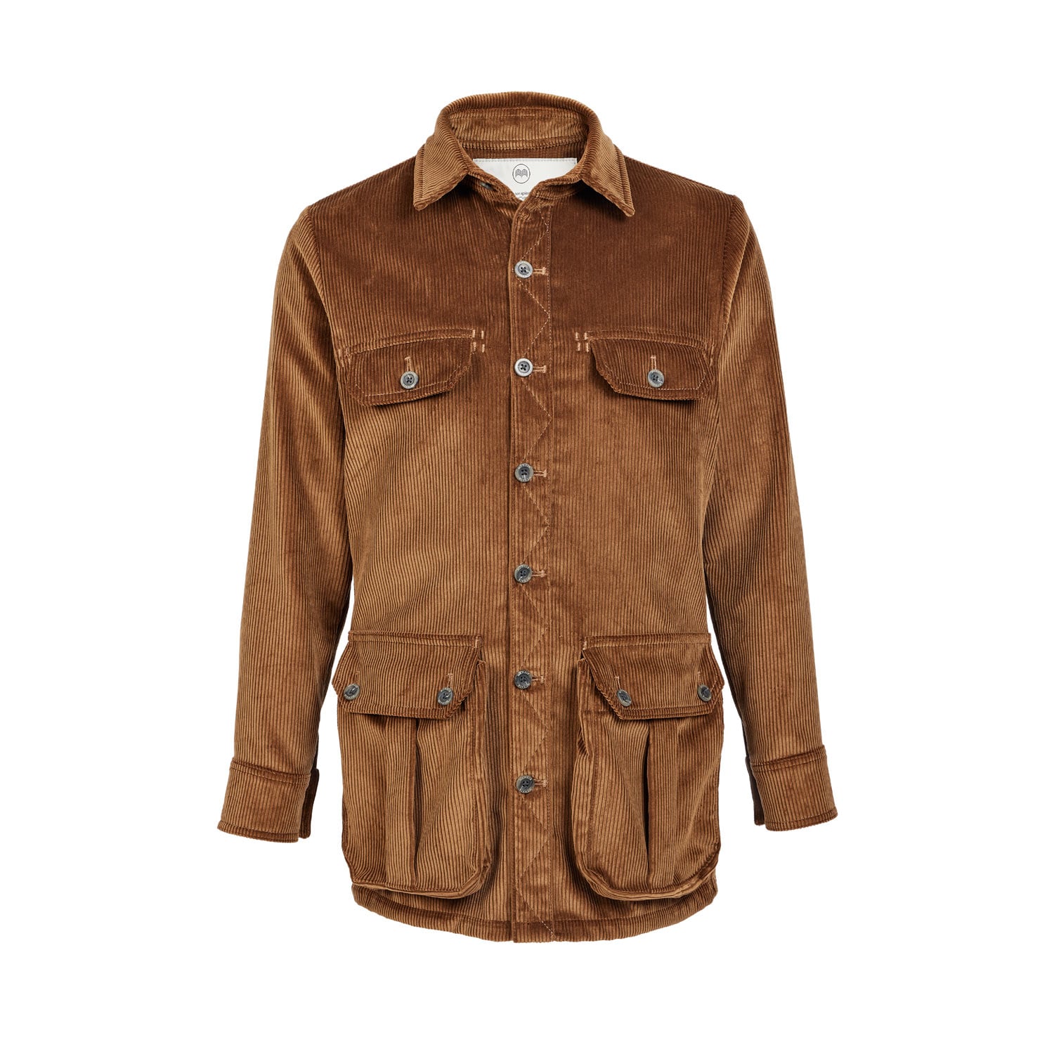 Men's Corduroy Moorland Plasmadry shirt in Bark