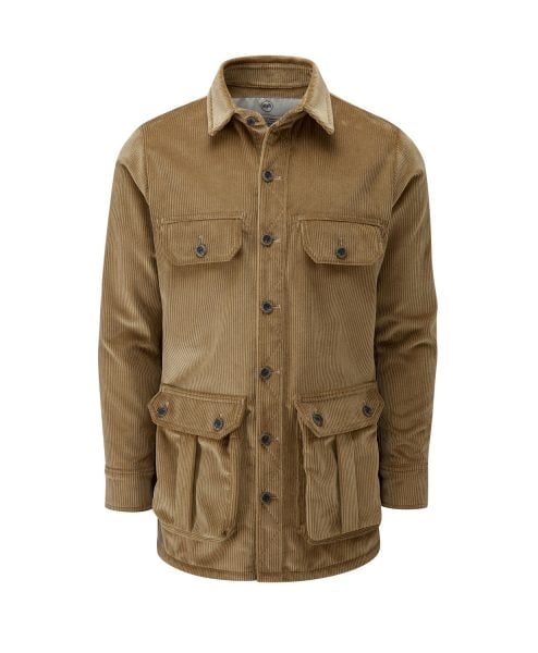 McNair men's corduroy Moorland Shirt in Bracken