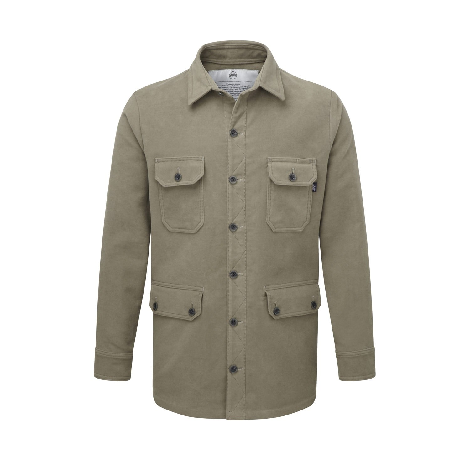 McNair men's moleskin Field Shirt in sandstone