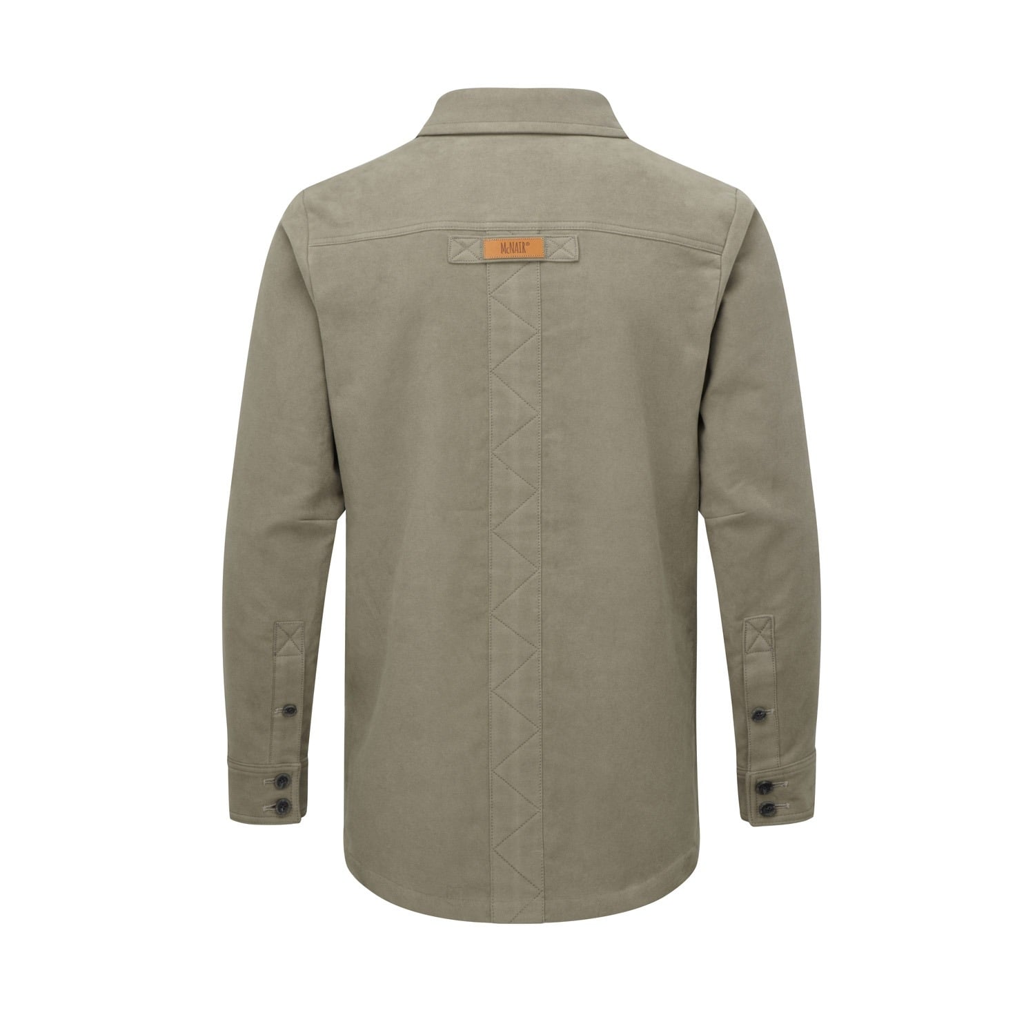 McNair men's moleskin Field Shirt in sandstone