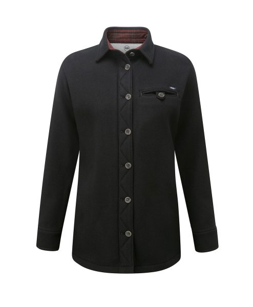 McNair Womens Merino Fell Shirt in Black