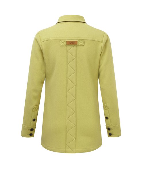 McNair heavy weight merino shirt in English Mustard