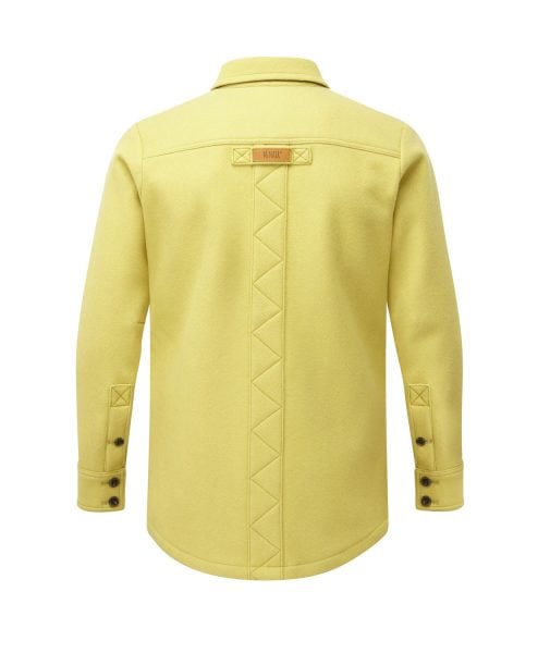 McNair Men's heavyweight merino Mountain shirt in English Mustard