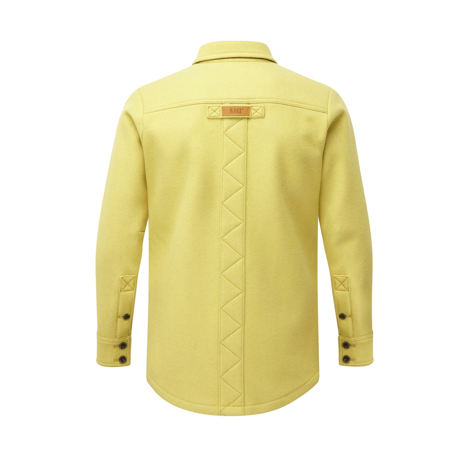 McNair Men's heavyweight merino Mountain shirt in English Mustard