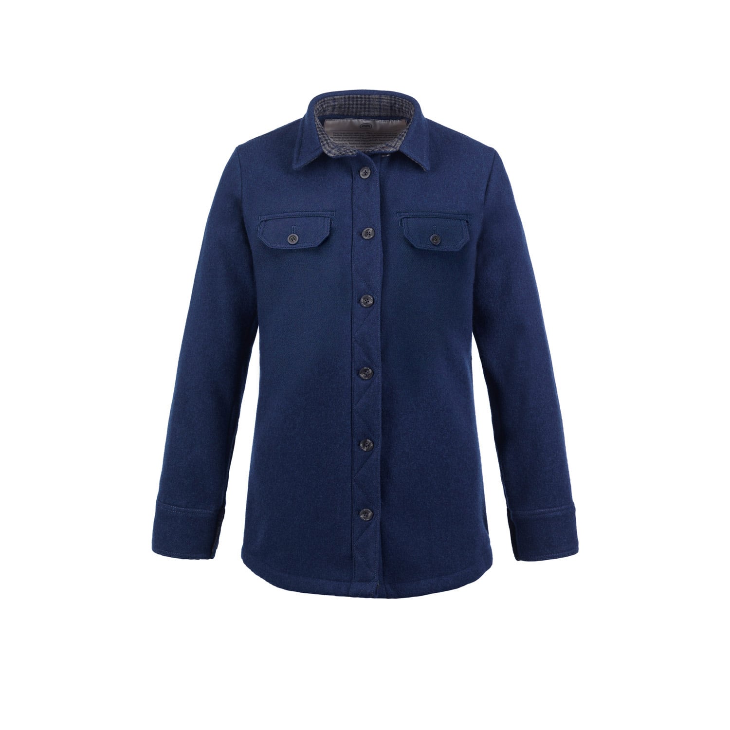 McNair women's heavy weight merino Ridge shirt in Slawit Blue