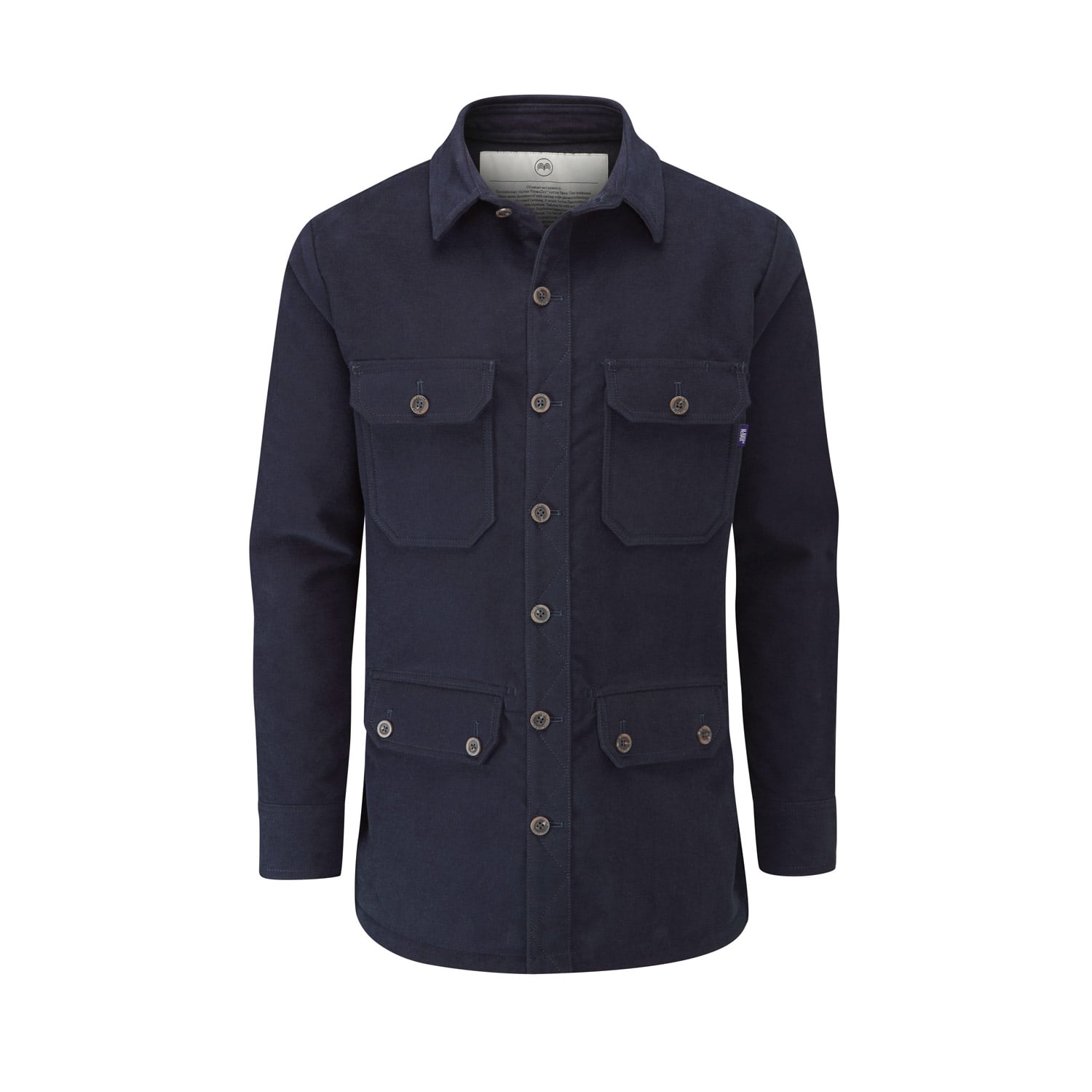 McNair men's PlasmaDry moleskin Field Shirt in midnight
