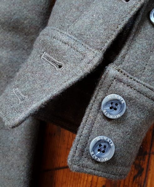 McNair heavyweight merino shirt cuff detail