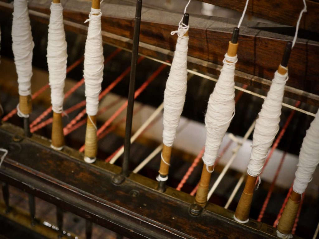 Spindles at the Colne Valley Museum