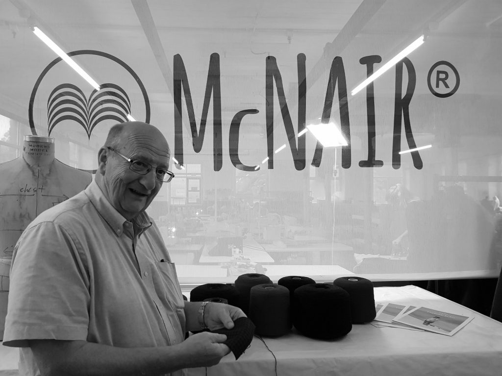Raymond Ellis visiting McNair Shirts