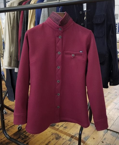 McNair Women's merino Fell Shirt in Heather with special edition Colne Valley trim