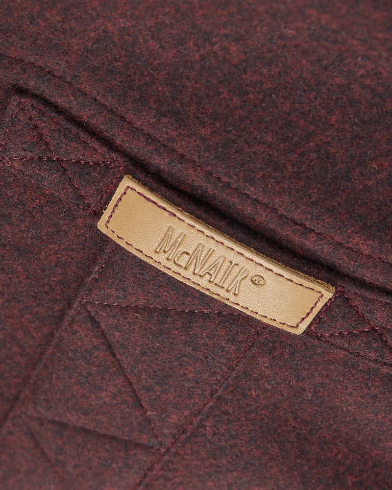 McNair Black Narcissus merino shirt - back label