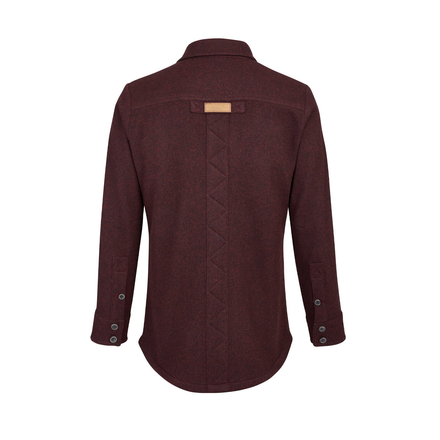 McNair men's Provenance AG merino Mountain Shirt - back