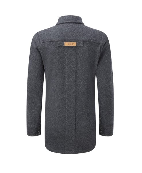 Women's Provenance AG Charcoal Melange merino Fell Shirt - back