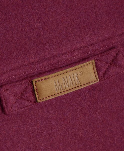 McNair Heather merino Gilet - back label