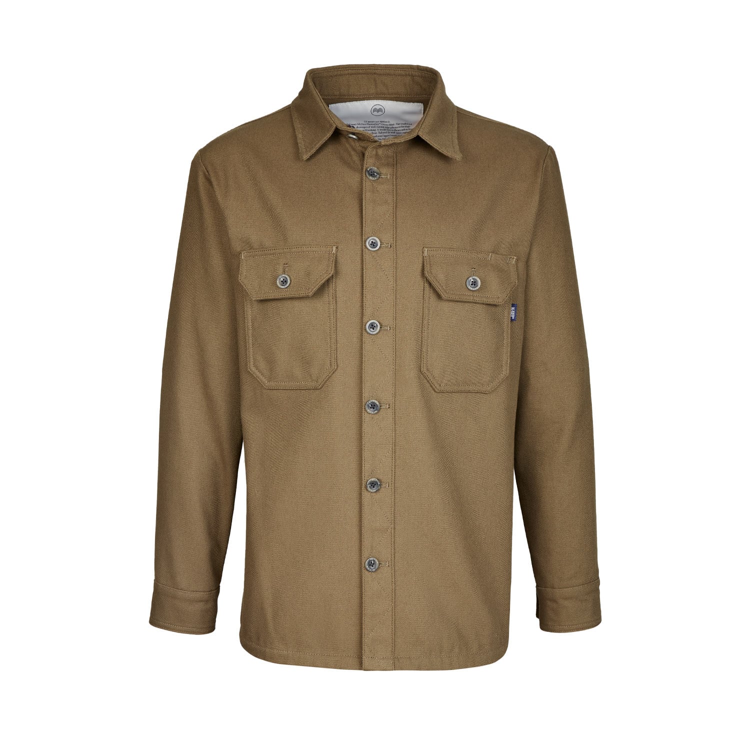 McNair men's PlasmaDry Canvas Work Shirt in bronzed olive