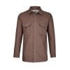 McNair men's PlasmaDry Canvas Work Shirt in earth brown