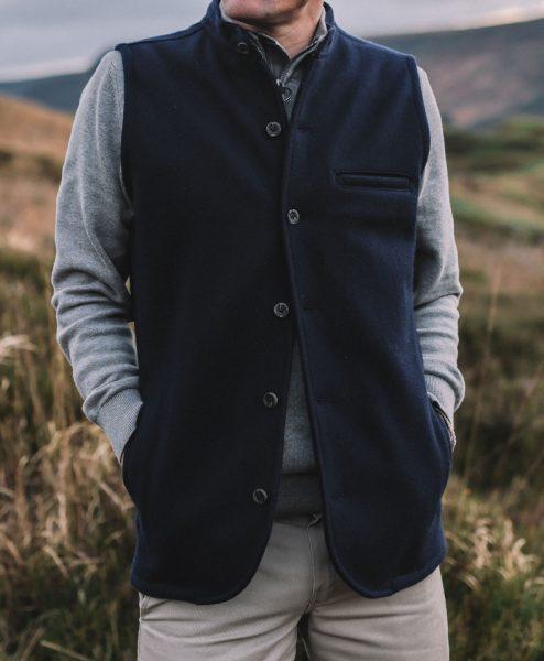 McNair men's merino Moonraker Gilet