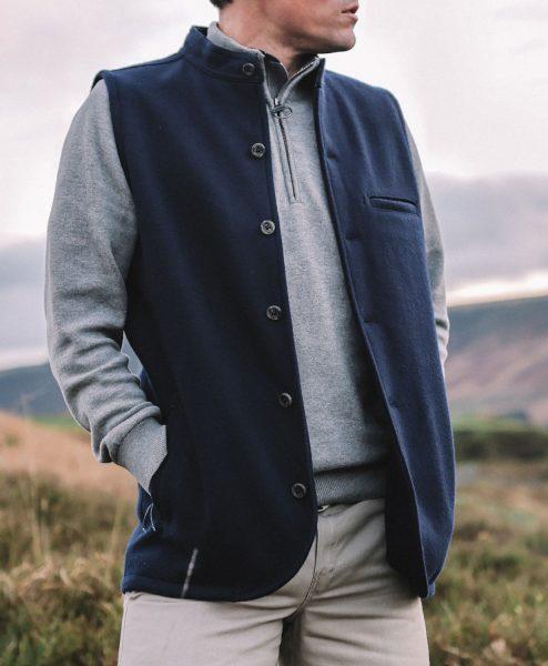 McNair men's merino Moonraker Gilet