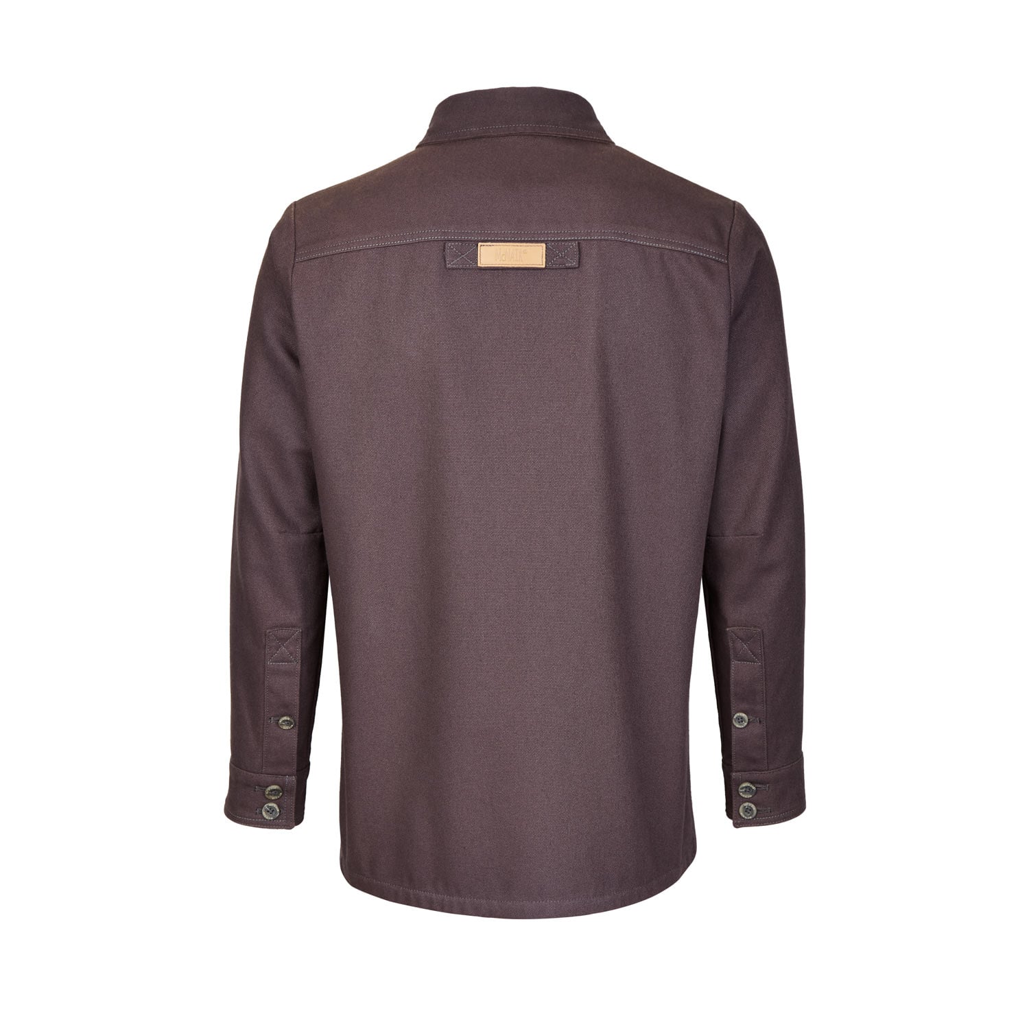 McNair men's PlasmaDry Canvas Work Shirt in twilight (back)