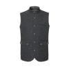 McNair merino Highland Gilet in Charcoal