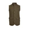 McNair heavyweight merino Highland Gilet in dark sage