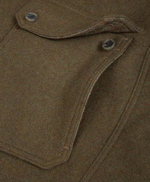 McNair heavyweight merino Highland Gilet - pocket detail