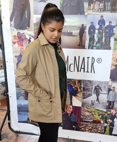 McNair women's Half Panama Jacket in Limestone