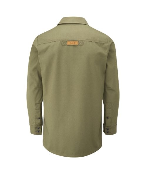 McNair men's Half Panama Jacket in Bay Leaf green (back)