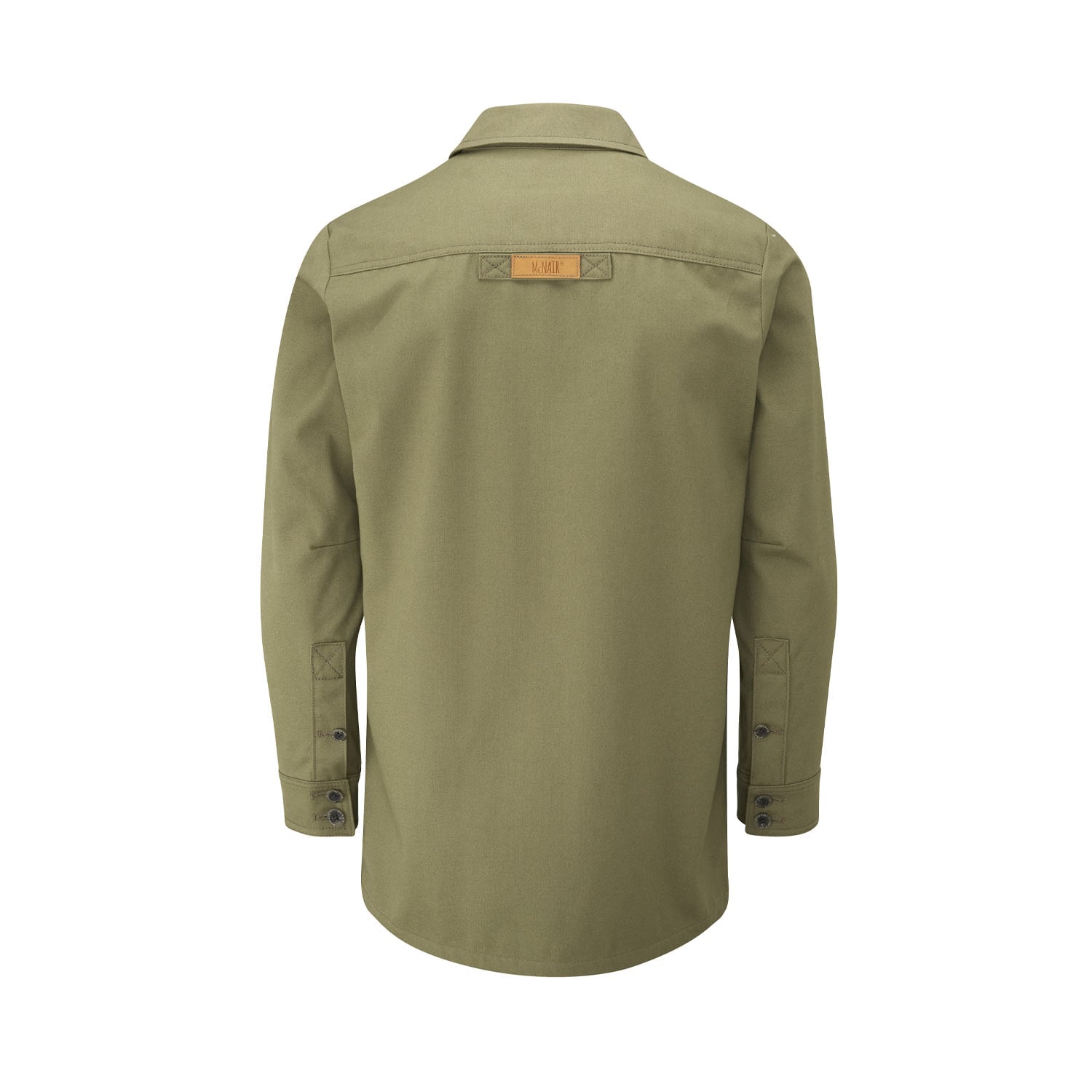 McNair men's Half Panama Jacket in Bay Leaf green (back)