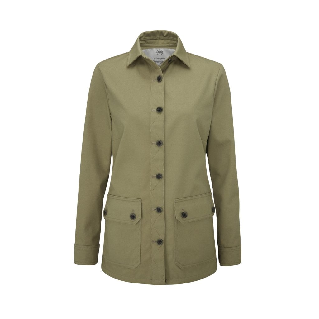 McNair women's Half Panama Jacket in Bay Leaf green