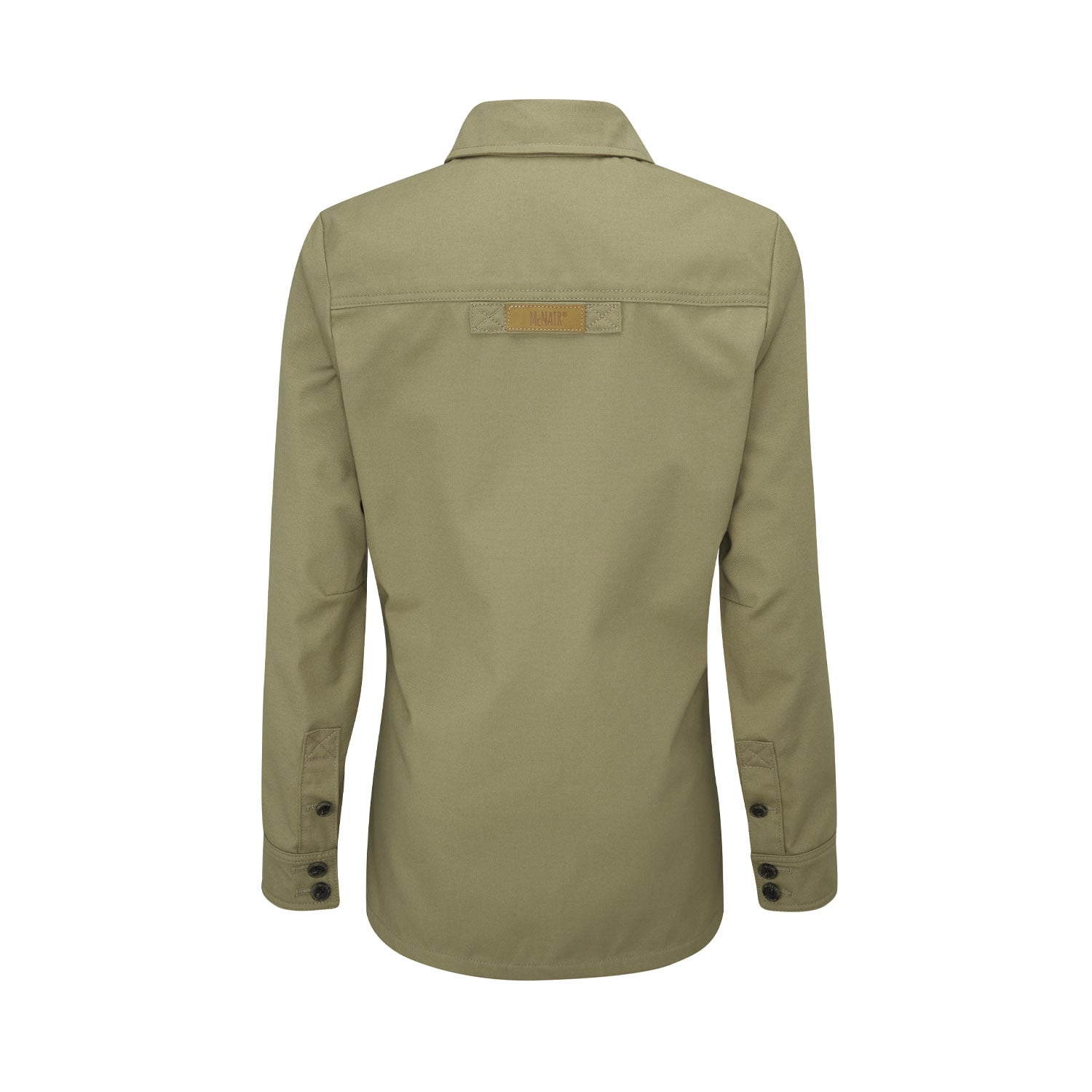 McNair women's Half Panama Jacket in Bay Leaf green (back)