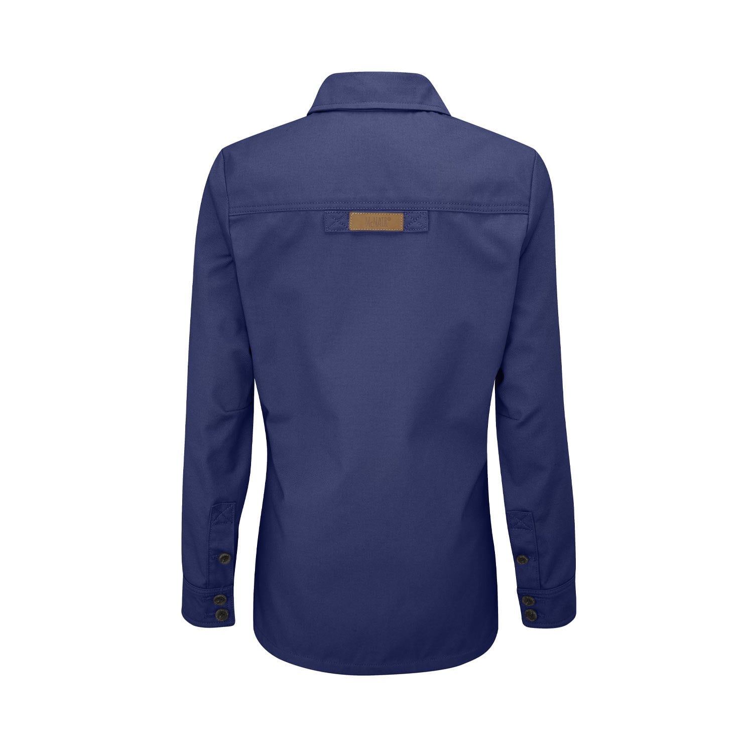 McNair women's Half Panama Jacket in Marine blue (back)