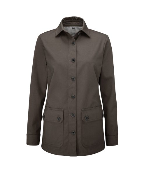 McNair women's Half Panama Jacket in Mole brown
