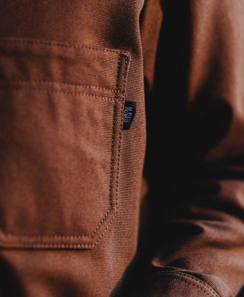 McNair men's cotton canvas Work Jacket (front detail)