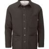 McNair men's PlasmaDry cotton canvas Work Jacket in Brown