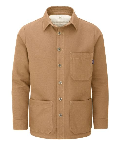 McNair men's PlasmaDry cotton canvas Work Jacket in Sand