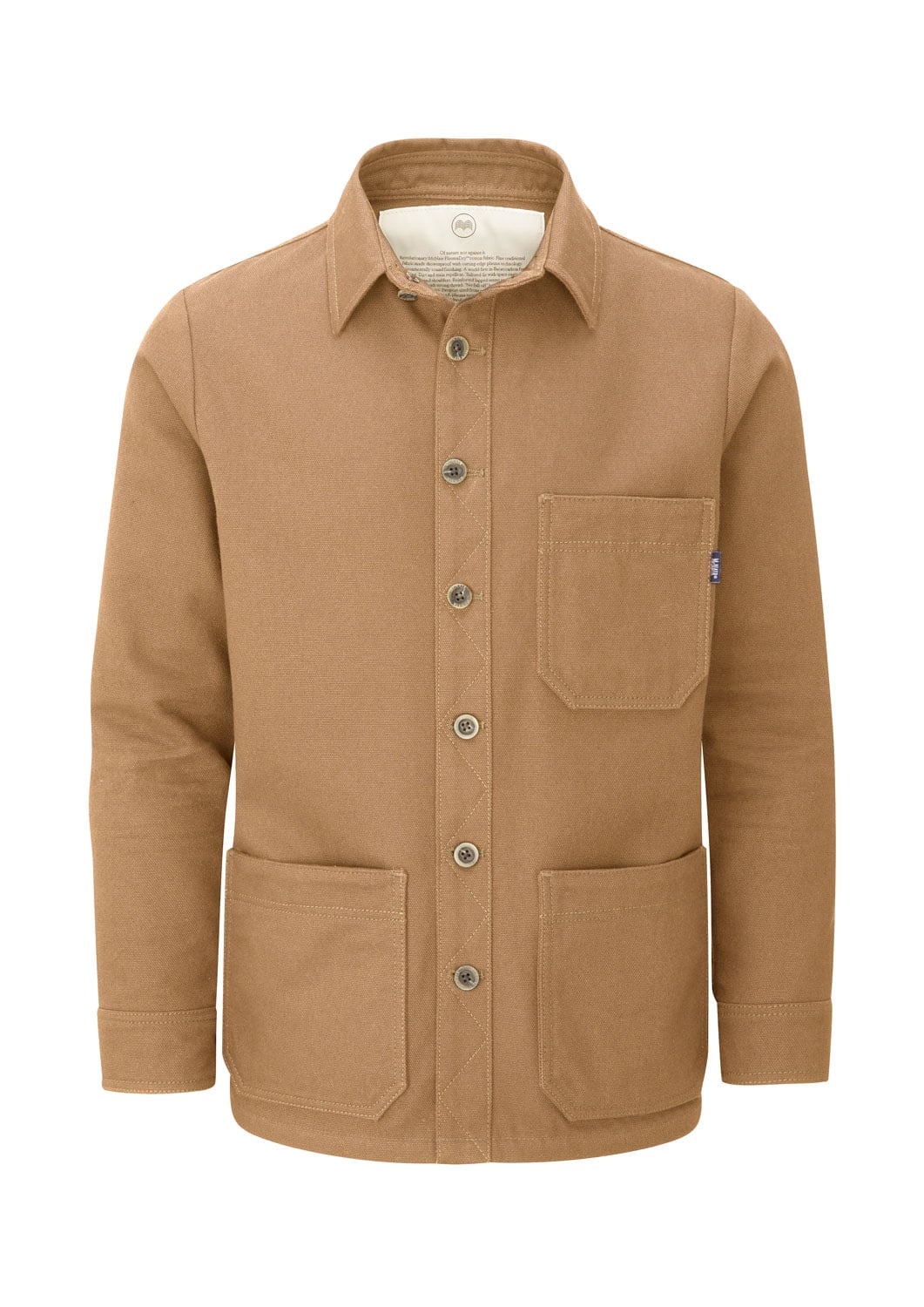 McNair men's PlasmaDry cotton canvas Work Jacket in Sand