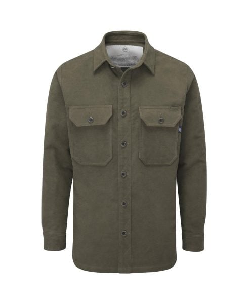 McNair men's PlasmaDry moleskin Ravine shirt in Light Sage