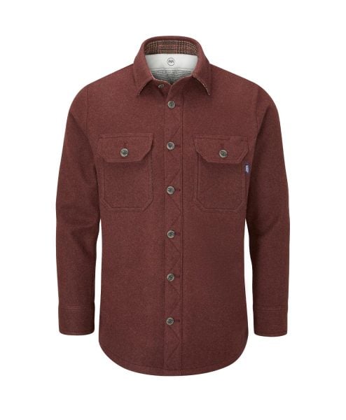 McNair men's merino Moonraker Jacket in Rosewood